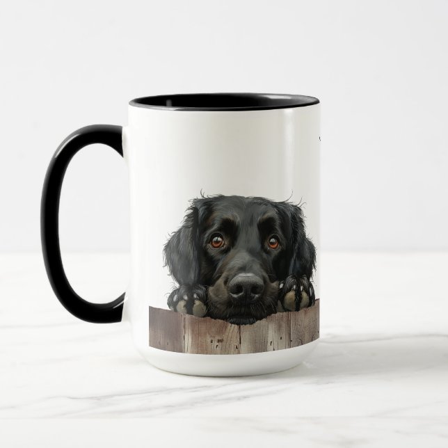 Flat-Coated Retriever Dog Mug (Left)