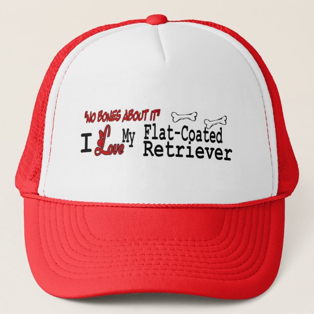 Flat-Coated Retriever Gifts Trucker Hat (Front)