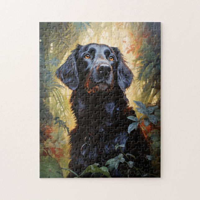 Flat-coated Retriever Jigsaw Puzzle (Vertical)
