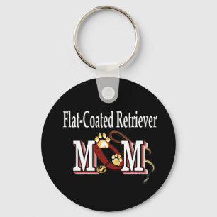 Flat-Coated Retriever Mum Gifts Key Ring