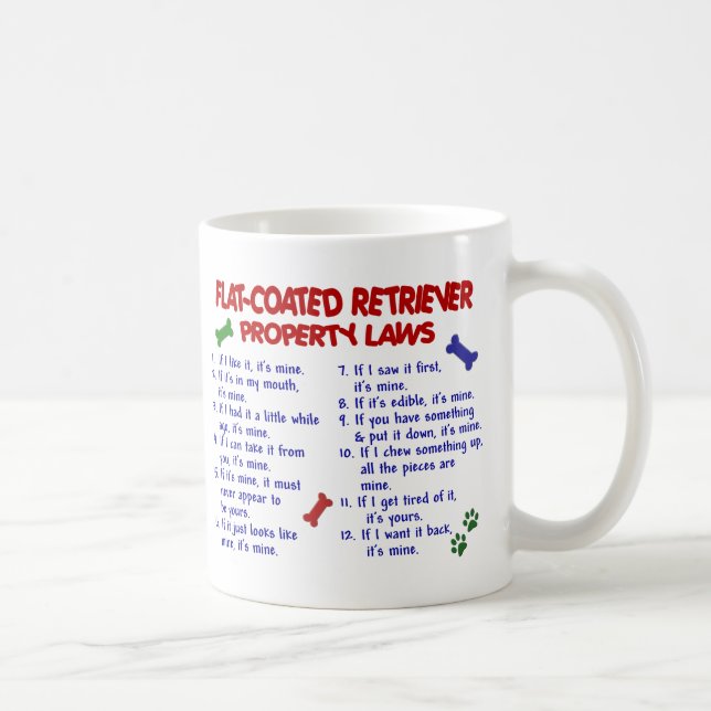 FLAT COATED RETRIEVER PL2 COFFEE MUG (Right)