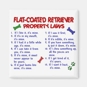 FLAT COATED RETRIEVER Property Laws 2 Magnet