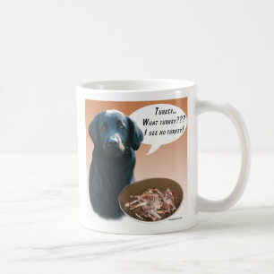 Flat-Coated Retriever Turkey; Thanksgiving Dog Coffee Mug