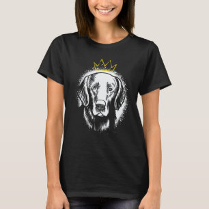 Flat Coated Retriever with Crown T-Shirt