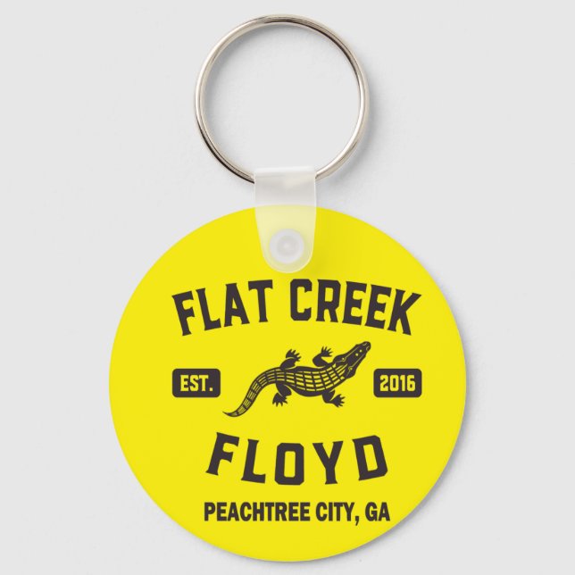 Flat Creek Floyd Alligator Peachtree City Georgia  Key Ring (Front)
