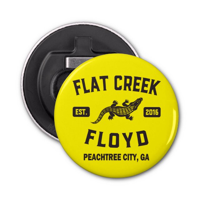 Flat Creek Floyd Peachtree City Georgia Alligator Bottle Opener (Front)