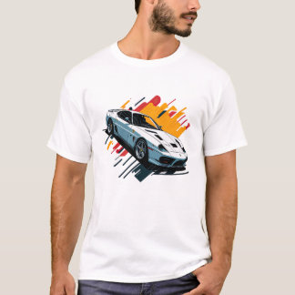 flat design of retro Car highly detailed T-Shirt