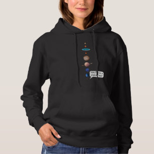 Flat Earth and Never forget Pluto Society Flathert Hoodie