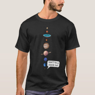 Flat Earth and Never forget Pluto Society Flathert T-Shirt