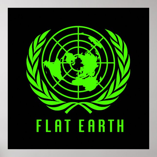 Flat Earth Big Poster (Front)