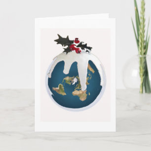Flat Earth Christmas Card