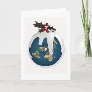 Flat Earth Christmas Card