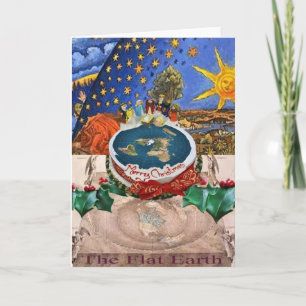 Flat Earth Christmas Card