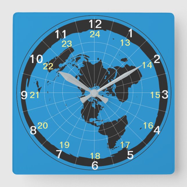 Flat Earth Clock Design (Front)