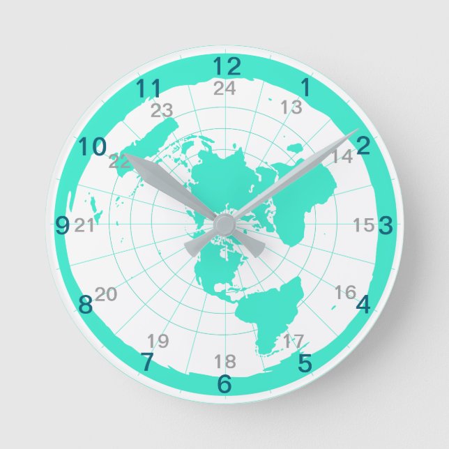 Flat Earth Clock Design (Front)