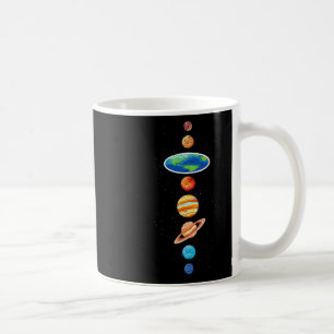 Flat Earth Conspiracy - Solar System Planets - Fla Coffee Mug