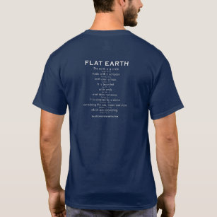 Flat Earth – CRACKED! with Scriptures on Back T-Shirt