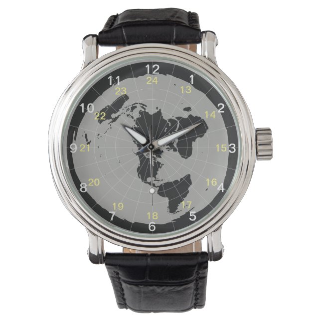 Flat Earth Design Watch (Front)
