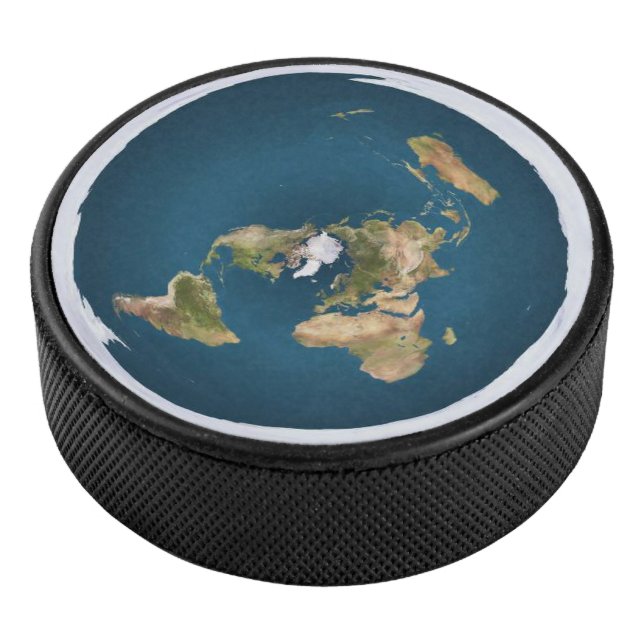 Flat Earth Map by US Geological Survey Hockey Puck (3/4)