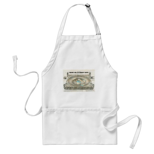 Flat Earth Map Standard Apron (Front)
