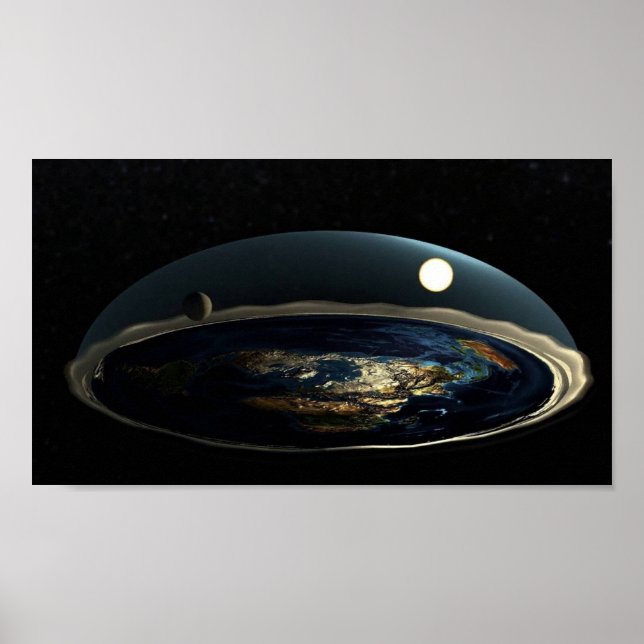 Flat Earth Model Poster (Front)