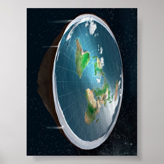 Flat Earth Model Poster (Front)