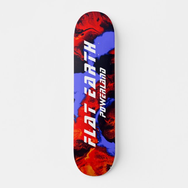 FLAT EARTH POWERLAND SKATE DECK (Front)