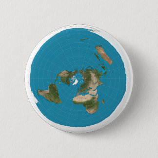Flat Earth - Round button