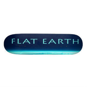 Flat Earth skateboard