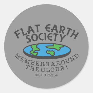 Flat Earth Society Members Around The Globe Classic Round Sticker