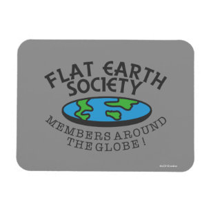 Flat Earth Society Members Around The Globe Magnet