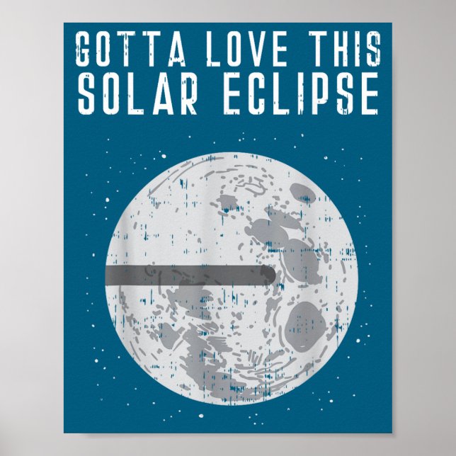 Flat Earth Solar Eclipse Moon Funny Consracy Theor Poster (Front)