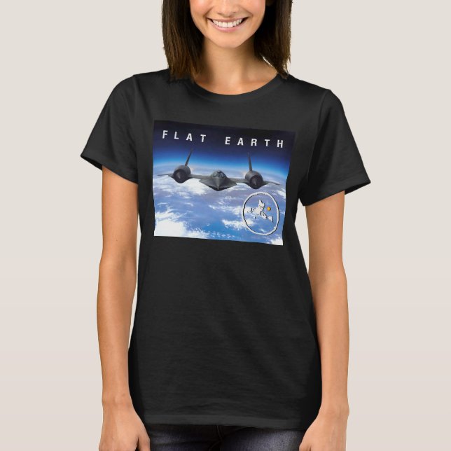 Flat Earth SR71 -- Womens Tshirt (Front)
