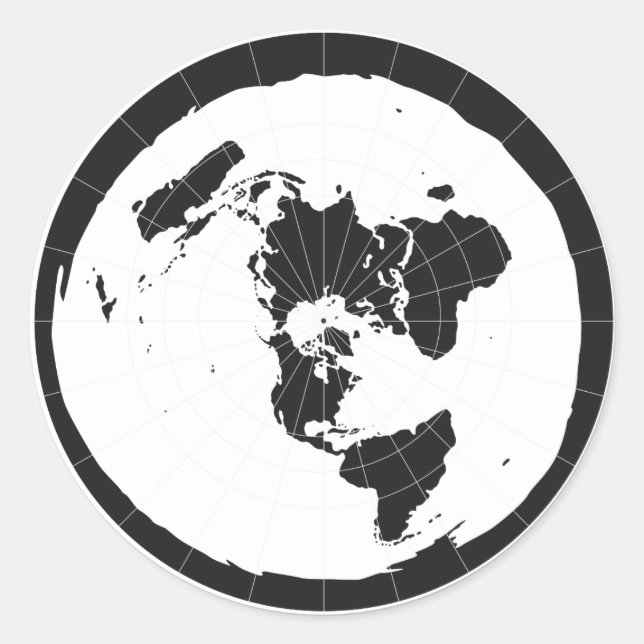 Flat Earth Sticker (Front)