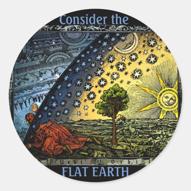 Flat Earth Sticker (Front)