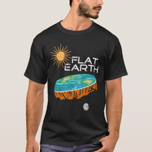 Flat Earth Sun Moon - Flat Earth T-Shirt