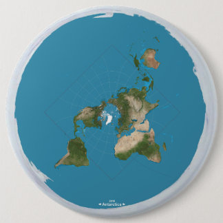 Flat Earth Today 6 Cm Round Badge