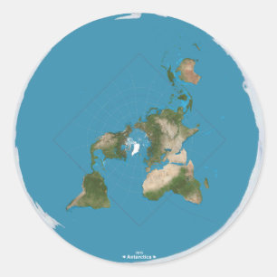 Flat Earth Today Button Classic Round Sticker