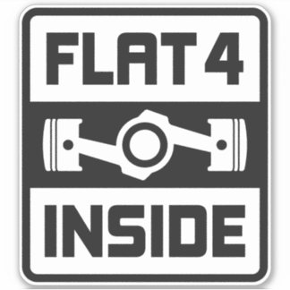 Flat Engine Subie Car JDM Vinyl Stickers
