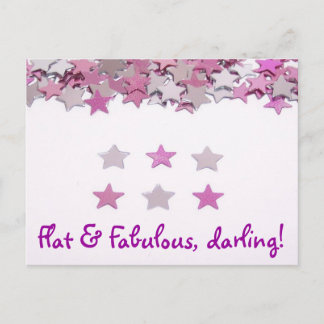 Flat & Fabulous Postcard