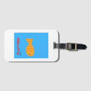 Flat fish luggage tag