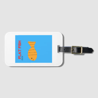 Flat fish luggage tag