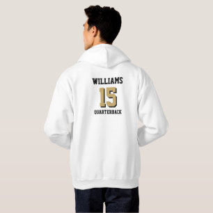Flat Gold and Black Hoodie