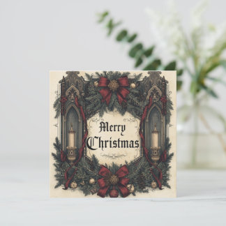 flat gothic christmas card