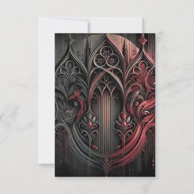Flat Gothic Thank You Card (Front)