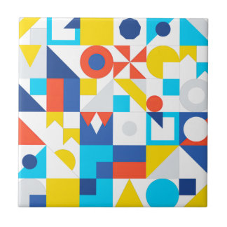 Flat Graphic Design Pattern Ceramic Tile