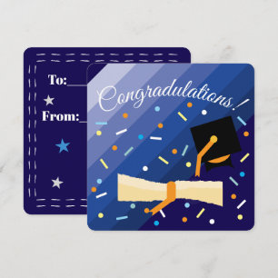 Flat greeting card