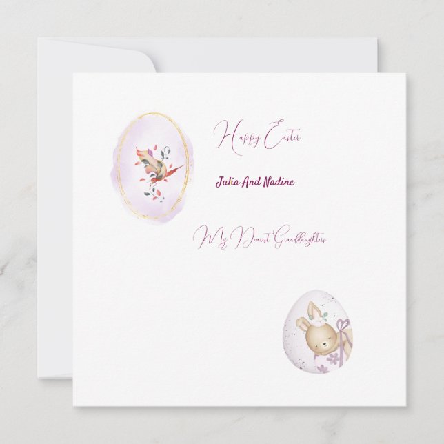 Flat greeting card  (Front)