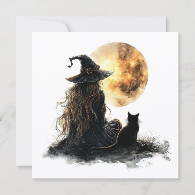 Flat Halloween Card (Front)