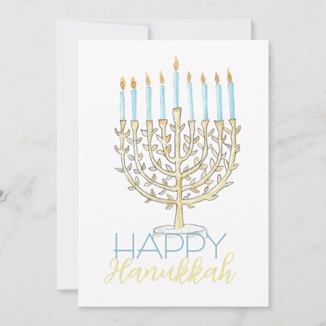 Flat Hanukkah Card (Front)